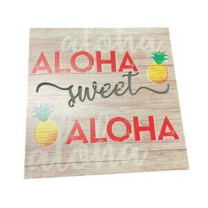 Island Treasures Aloha Sweet Aloha Lightbox 25cmx25cm Home Decor Hawaii